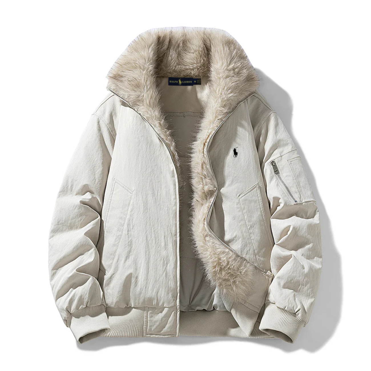 2026 Arctic Luxe Pälsfodrad Bomberjacka - Utförsäljning