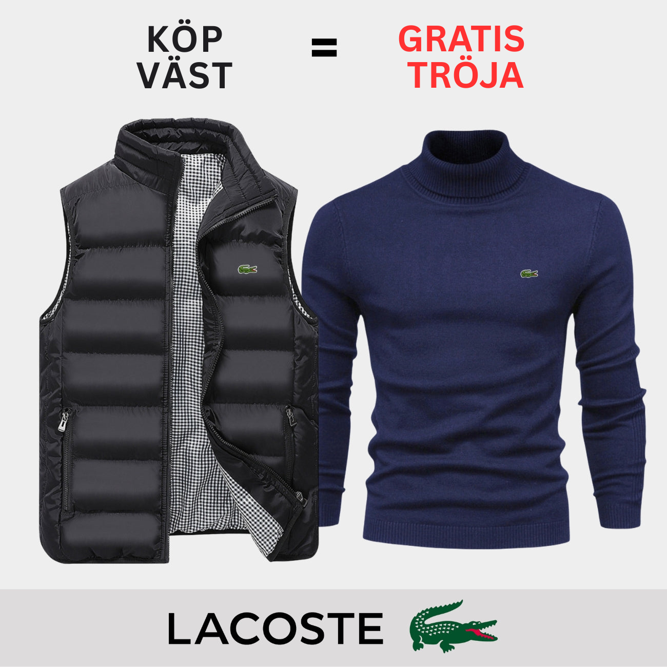 PREMIUM CASUAL VÄST + TRÖJA ERBJUDANDE || BEGRÄNSAT TID ERBJUDANDE