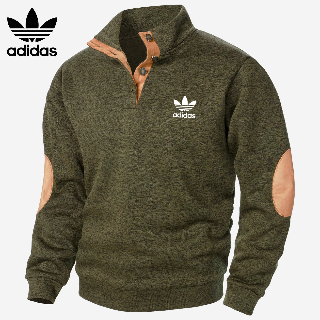 Halvknäppt sweatshirt || UTFÖRSÄLJNING