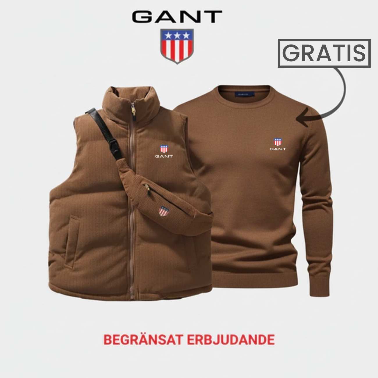 Komfort & Stil: Väst + Tröja 1+1 Gratis Erbjudande || Utförsäljning