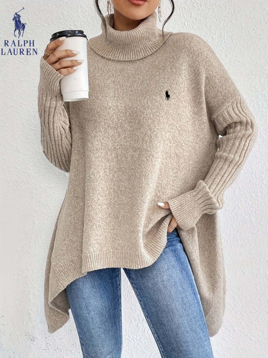 2026 Elegant Oversized Polotröja i Stickat || Utförsäljning