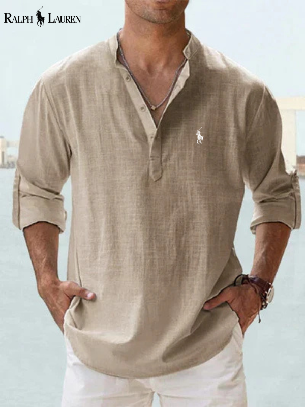Skjorta med lång ärm och modern passform för en casual chic-stil