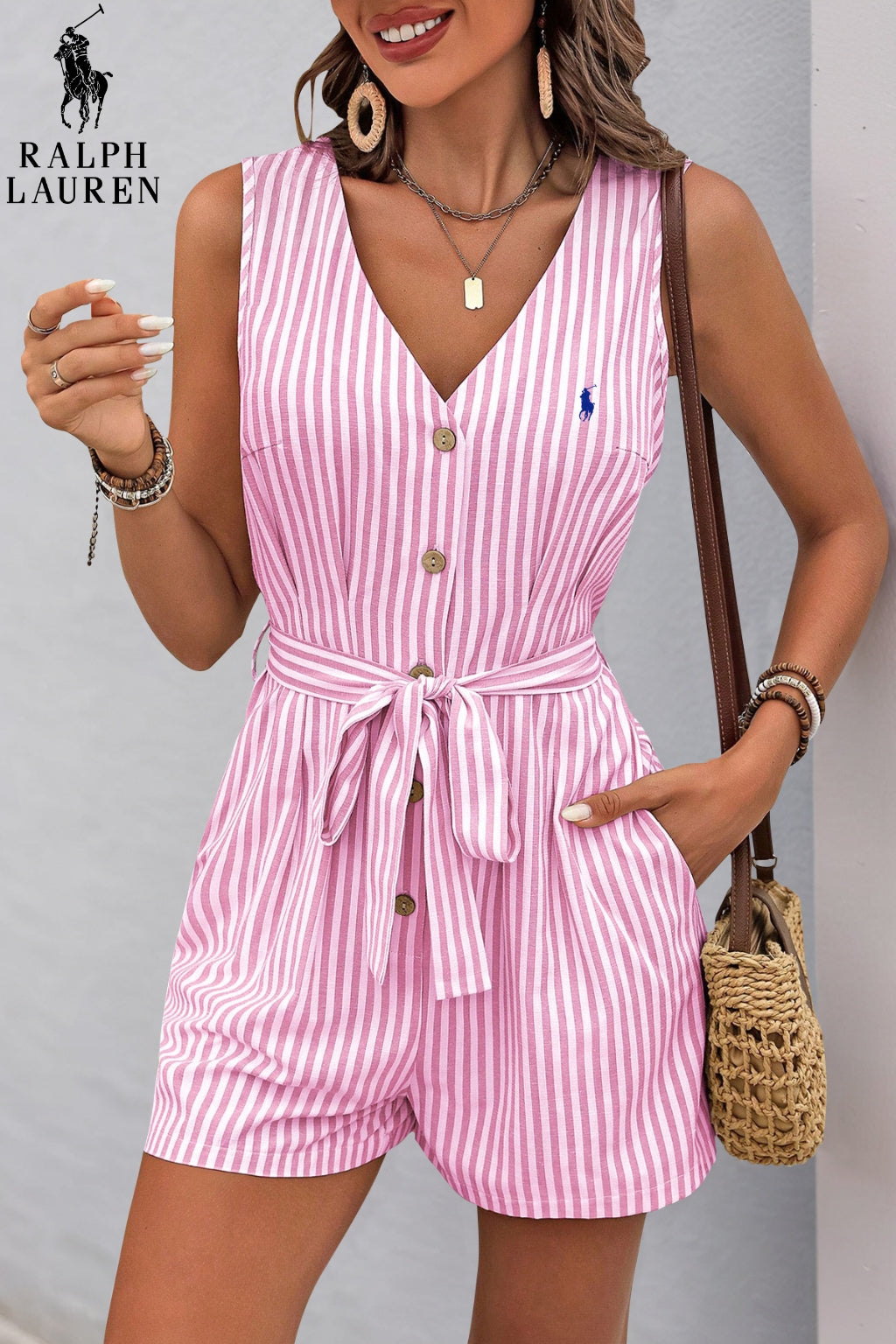 Randig Chic Jumpsuit || Utförsäljning