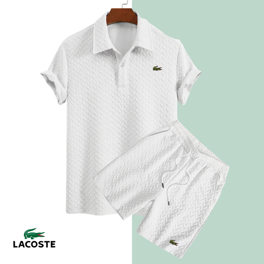 2026 Texturerad Sommar Polo Set || Utförsäljning