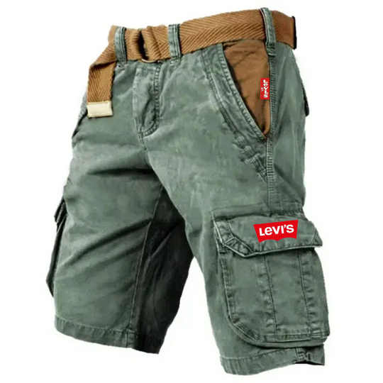 Slitstarka cargoshorts för män