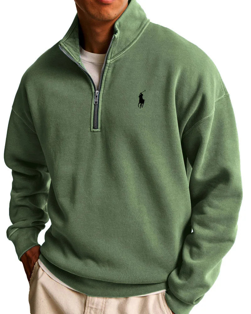 R&L™ Herr Casual Ståkrage Halvdragkedja Sweatshirt