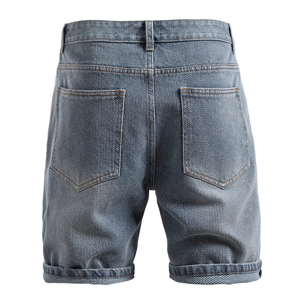 Casual All-Match Denim Shorts för män