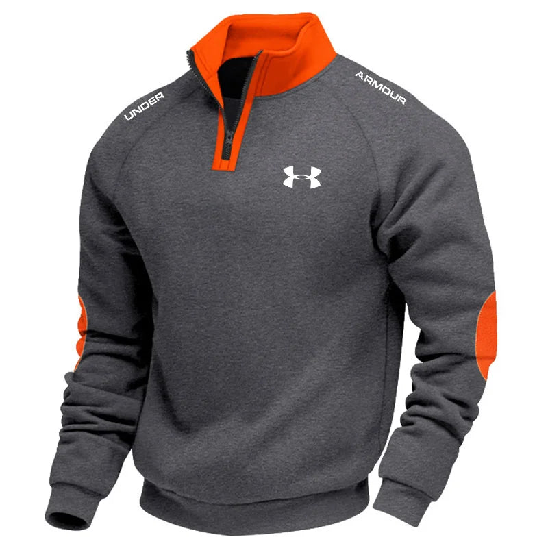 UA™ Herr Varm Fleece Tröja -- med Ståkrage och Dragkedja