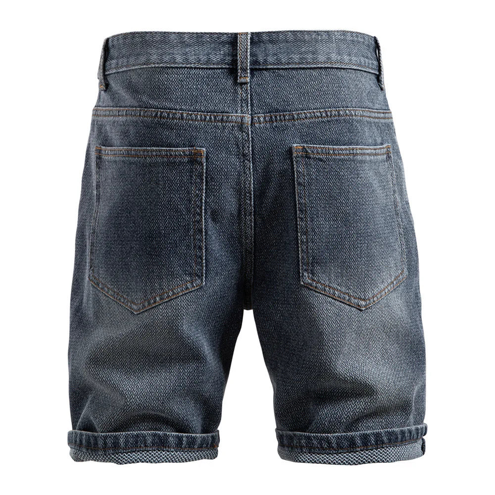 Casual All-Match Denim Shorts för män