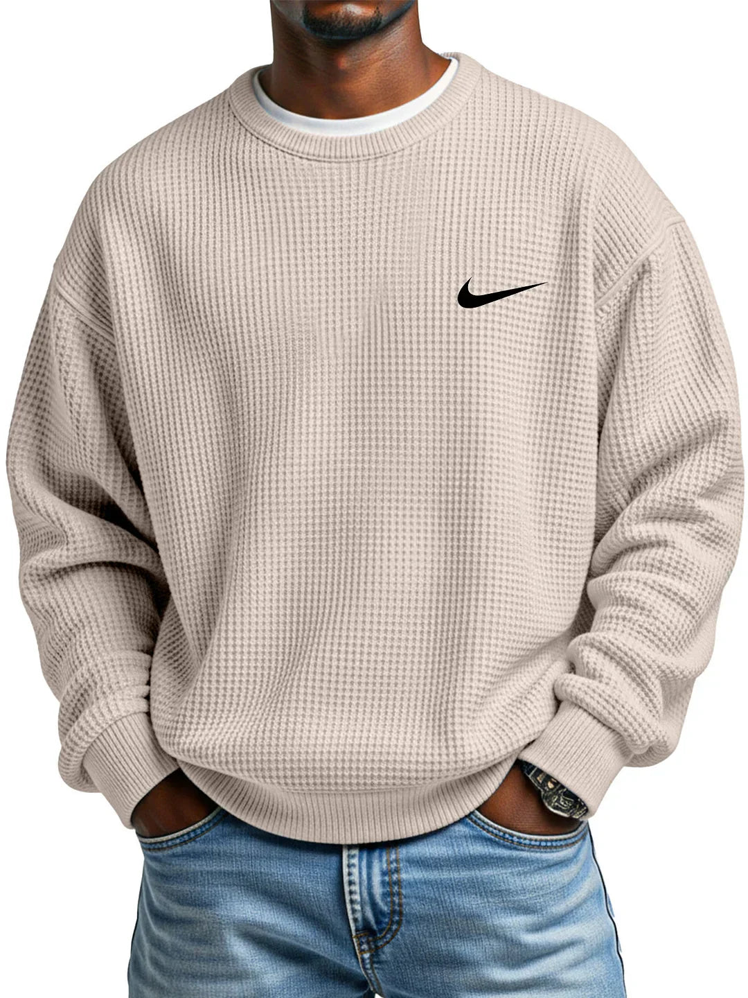 2026 Stickad Crewneck Sweatshirt || Utförsäljning