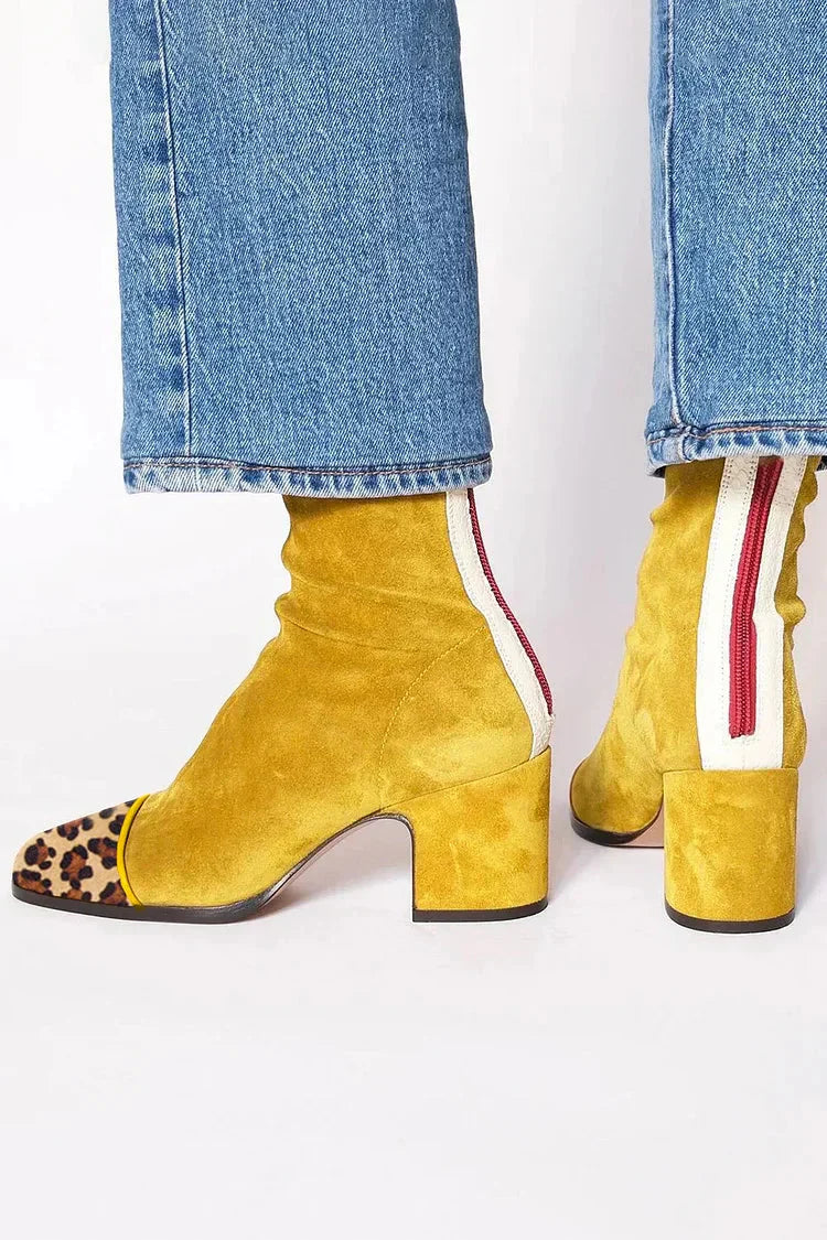 Klassiska ankelboots i mocka – Utförsäljning