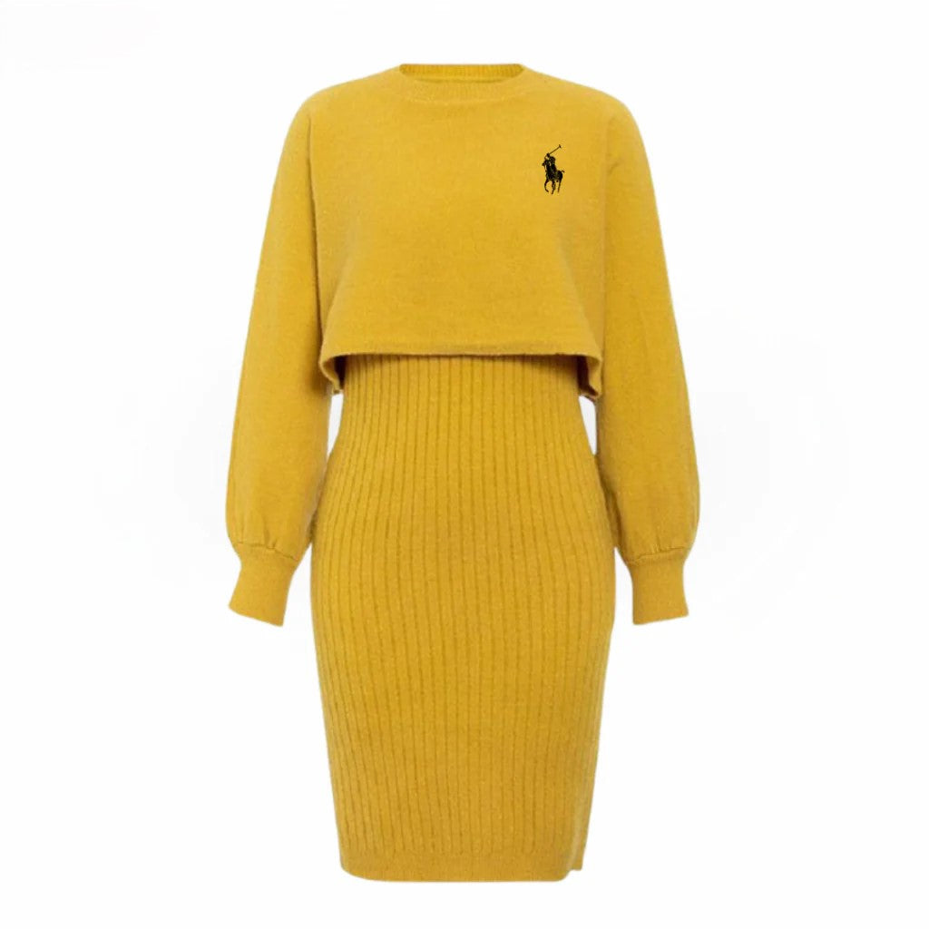 Cozy Ribbed Sweater Dress - Utförsäljning