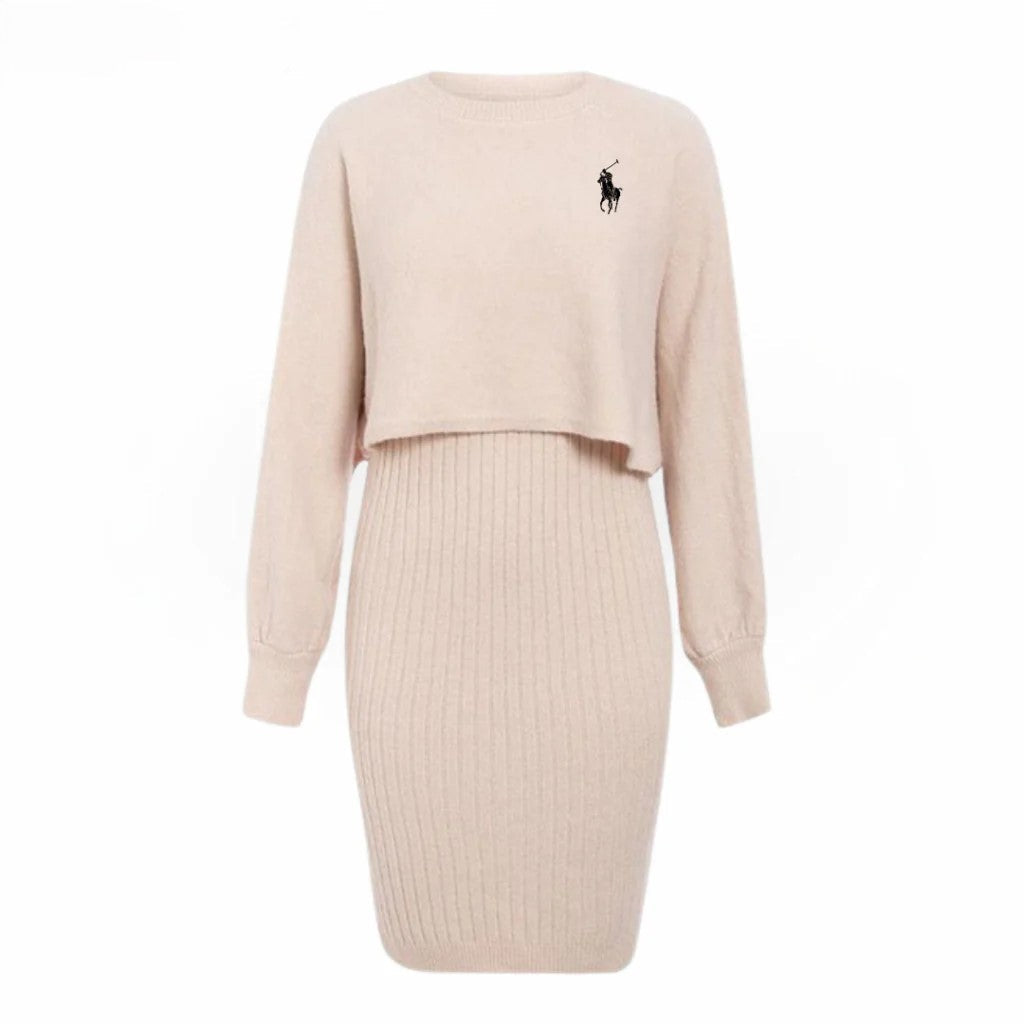 Cozy Ribbed Sweater Dress - Utförsäljning