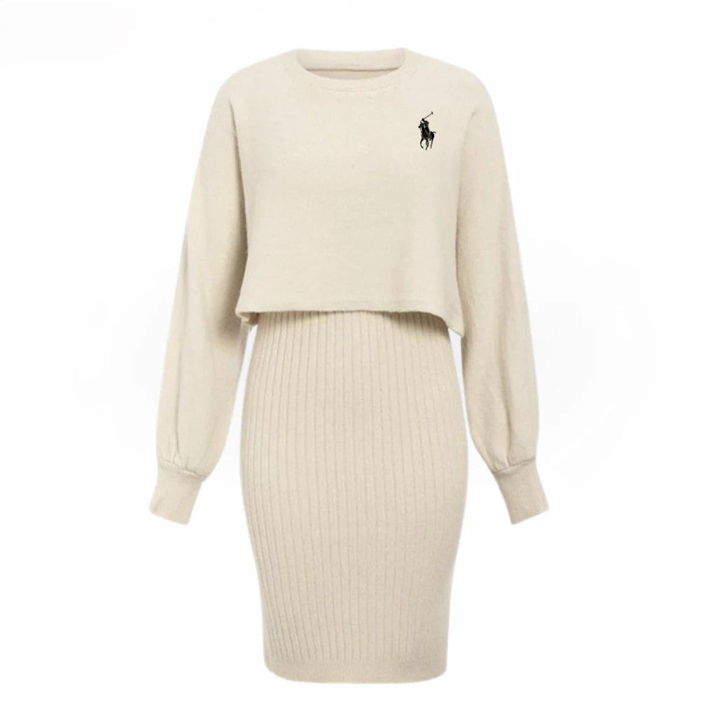 Cozy Ribbed Sweater Dress - Utförsäljning