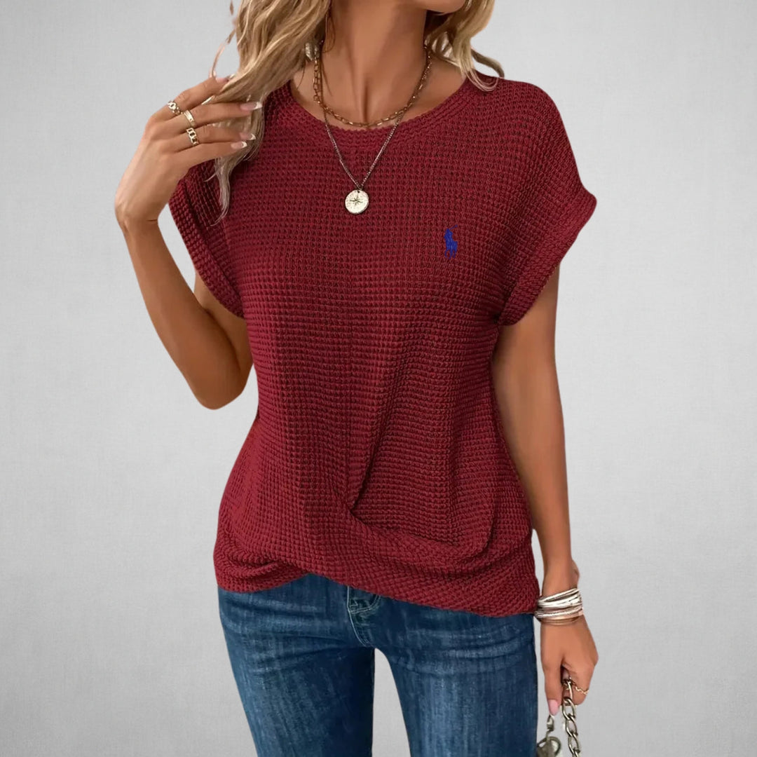 Vardaglig Textur-T-shirt - UTFÖRSÄLJNING