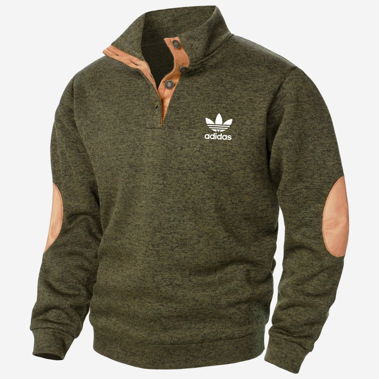 Halvknäppt sweatshirt - UTFÖRSÄLJNING