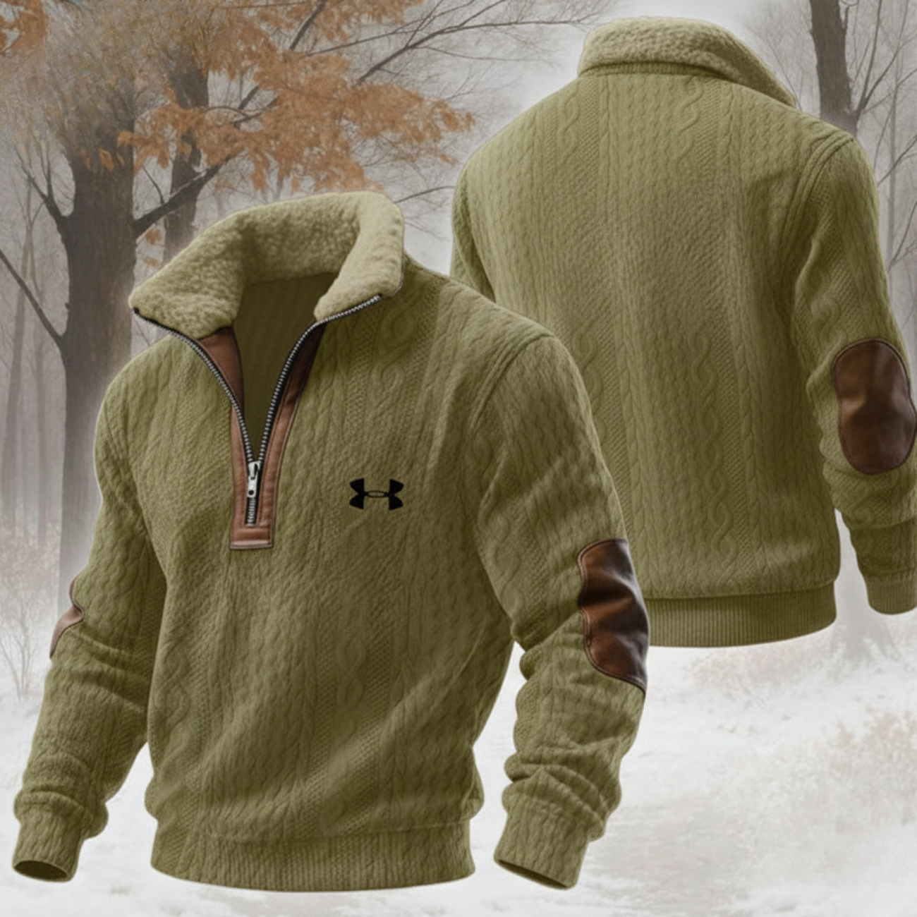 2026 Mysig Ribbad Zip-Up Tröja - Utförsäljning