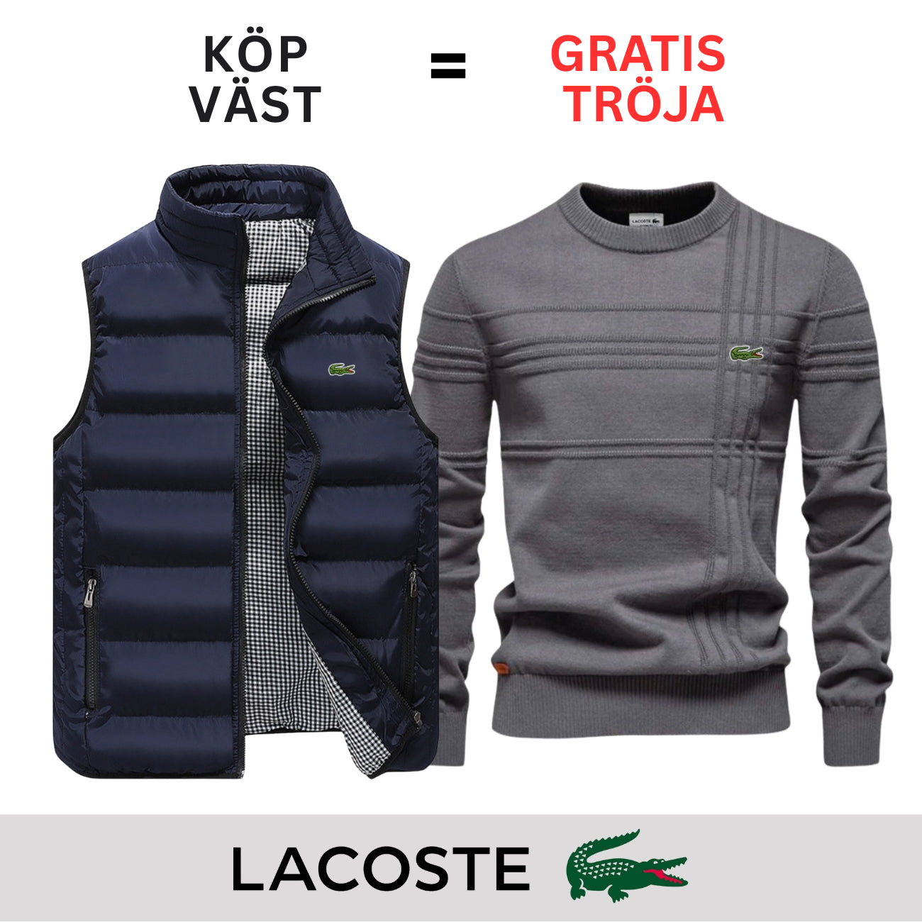 CASUAL VÄST + GRATIS TRÖJA || BEGRÄNSAT ERBJUDANDE