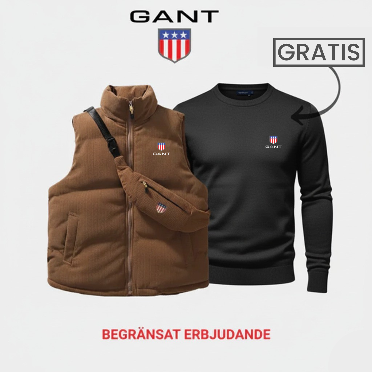 Komfort & Stil: Väst + Tröja 1+1 Gratis Erbjudande || Utförsäljning