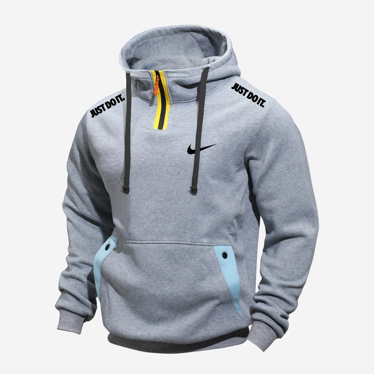 Avslappnad Half-Zip Hoodie - TFÖRSÄLJNING AV KOLLEKTION