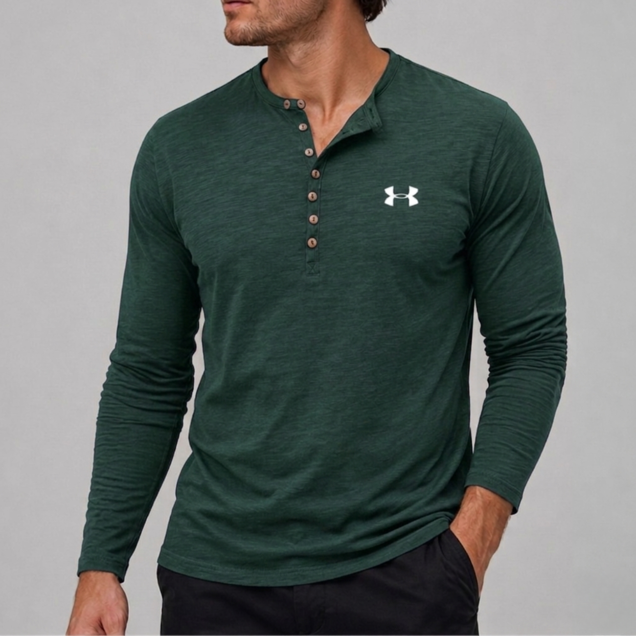 Långärmad Henley - Utförsäljning