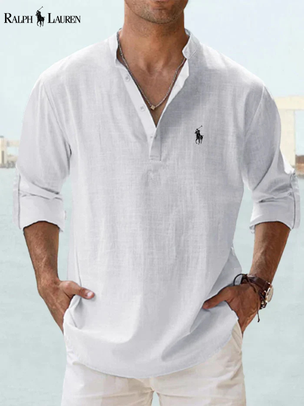 Skjorta med lång ärm och modern passform för en casual chic-stil
