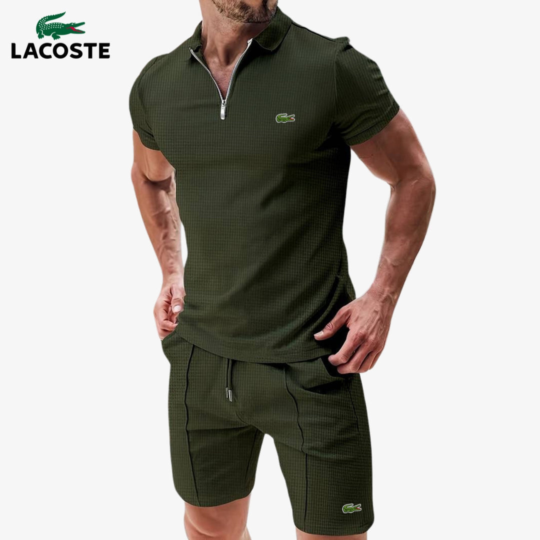 Zip-Polo & Shorts Set || Utförsäljning