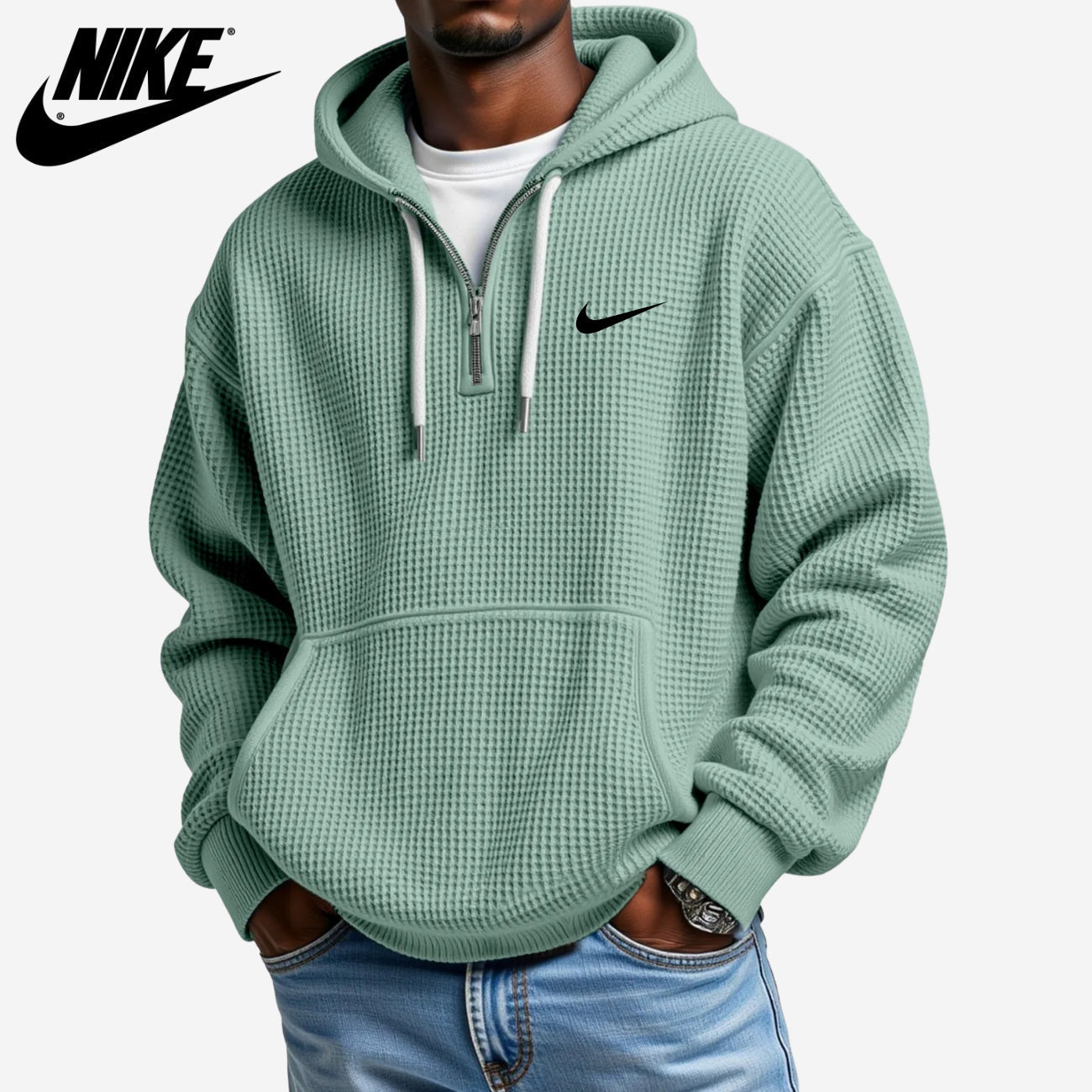Texturerad Hoodie || UTFÖRSÄLJNINGSPRIS