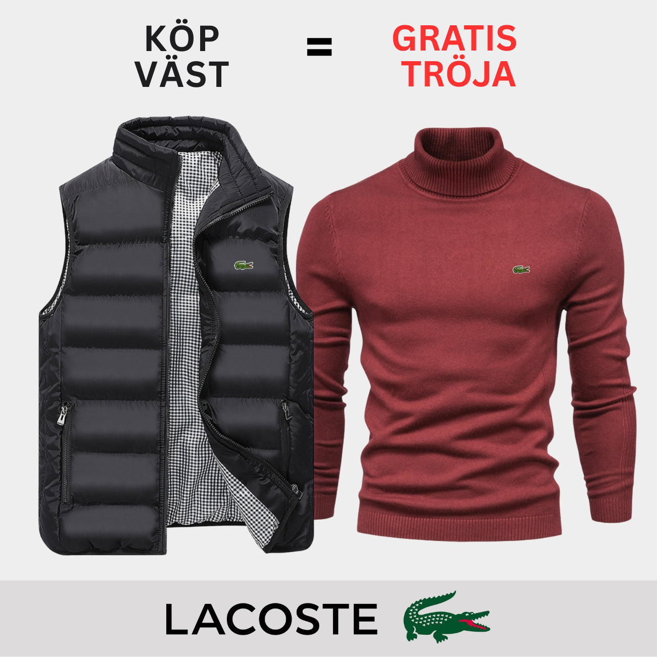 PREMIUM CASUAL VÄST + TRÖJA ERBJUDANDE || BEGRÄNSAT TID ERBJUDANDE