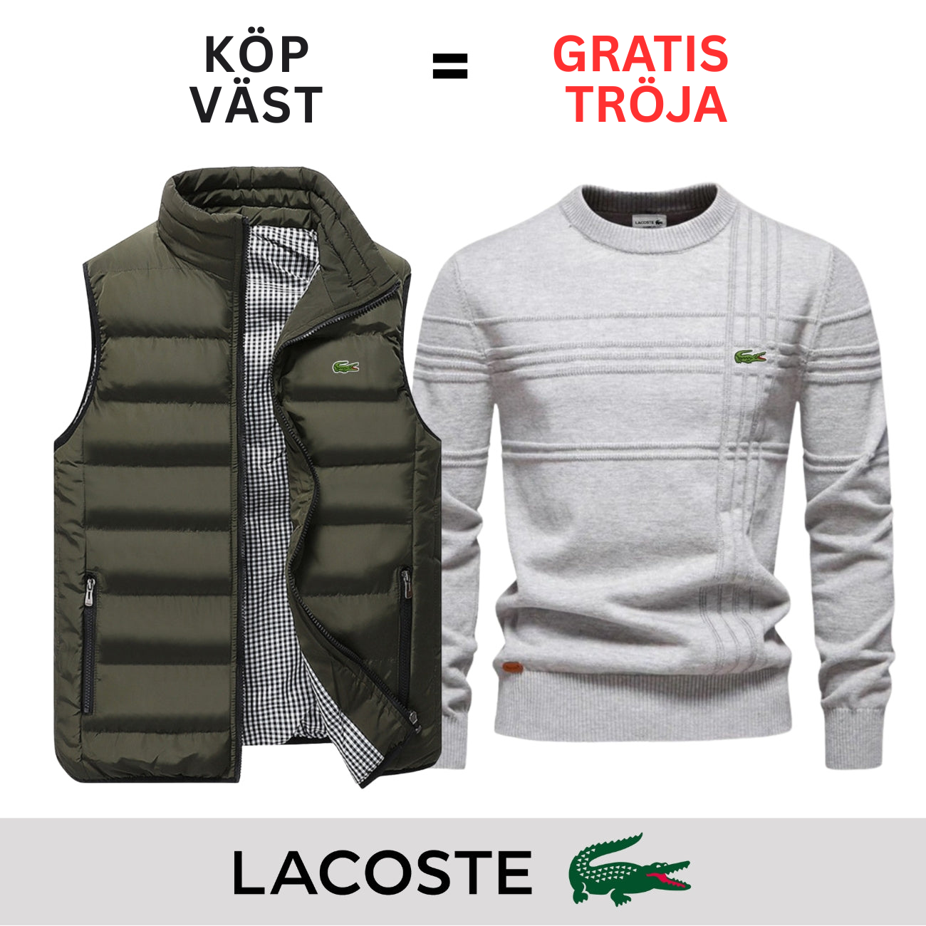 CASUAL VÄST + GRATIS TRÖJA || BEGRÄNSAT ERBJUDANDE