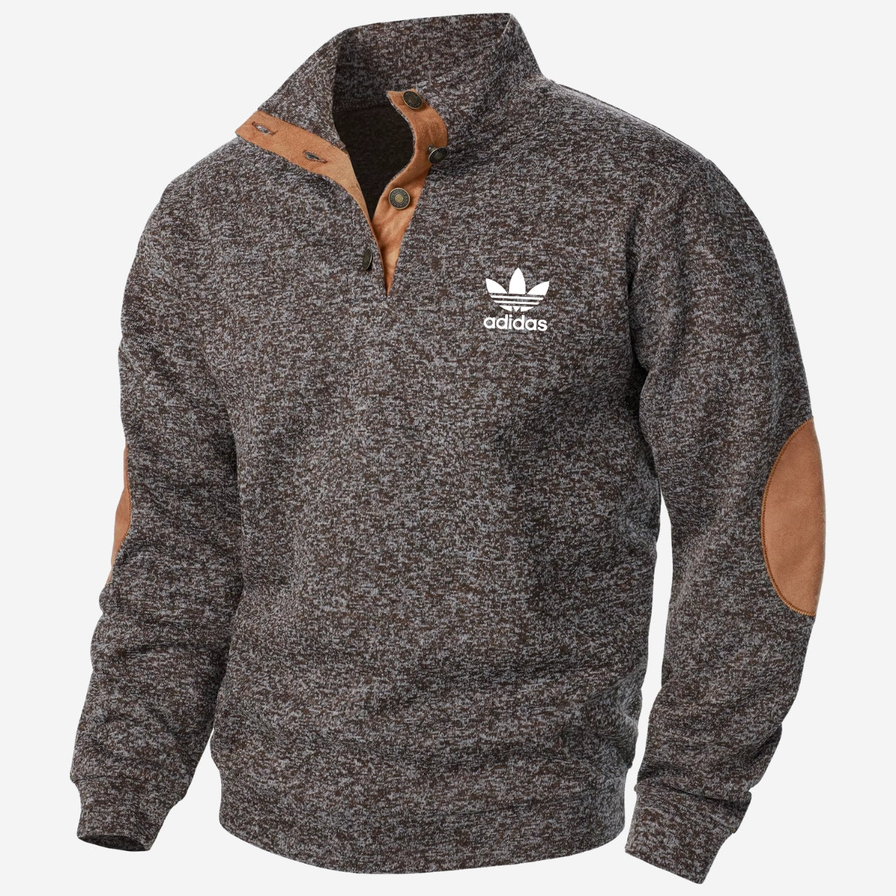 Halvknäppt sweatshirt - UTFÖRSÄLJNING