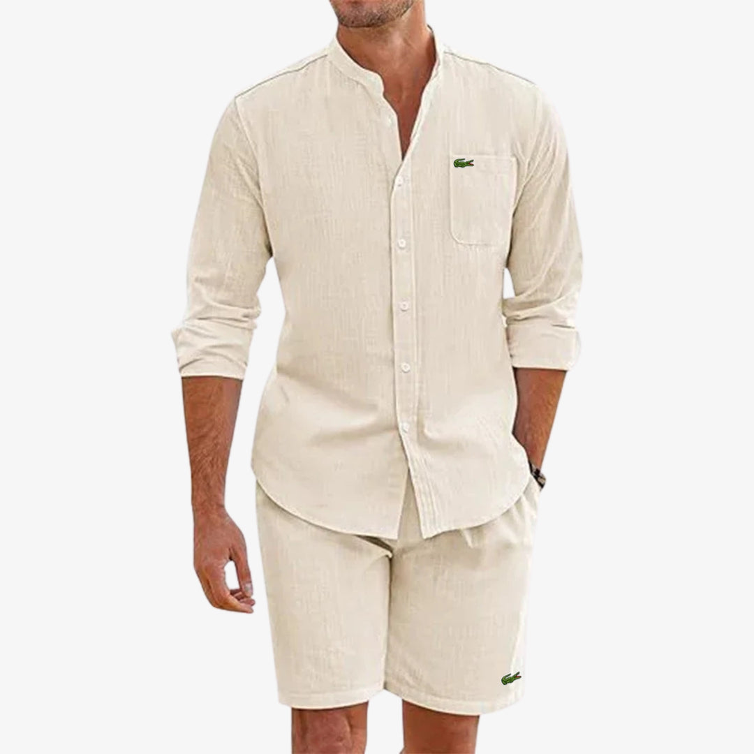 Elegant set med skjorta & shorts - UTFÖRSÄLJNING