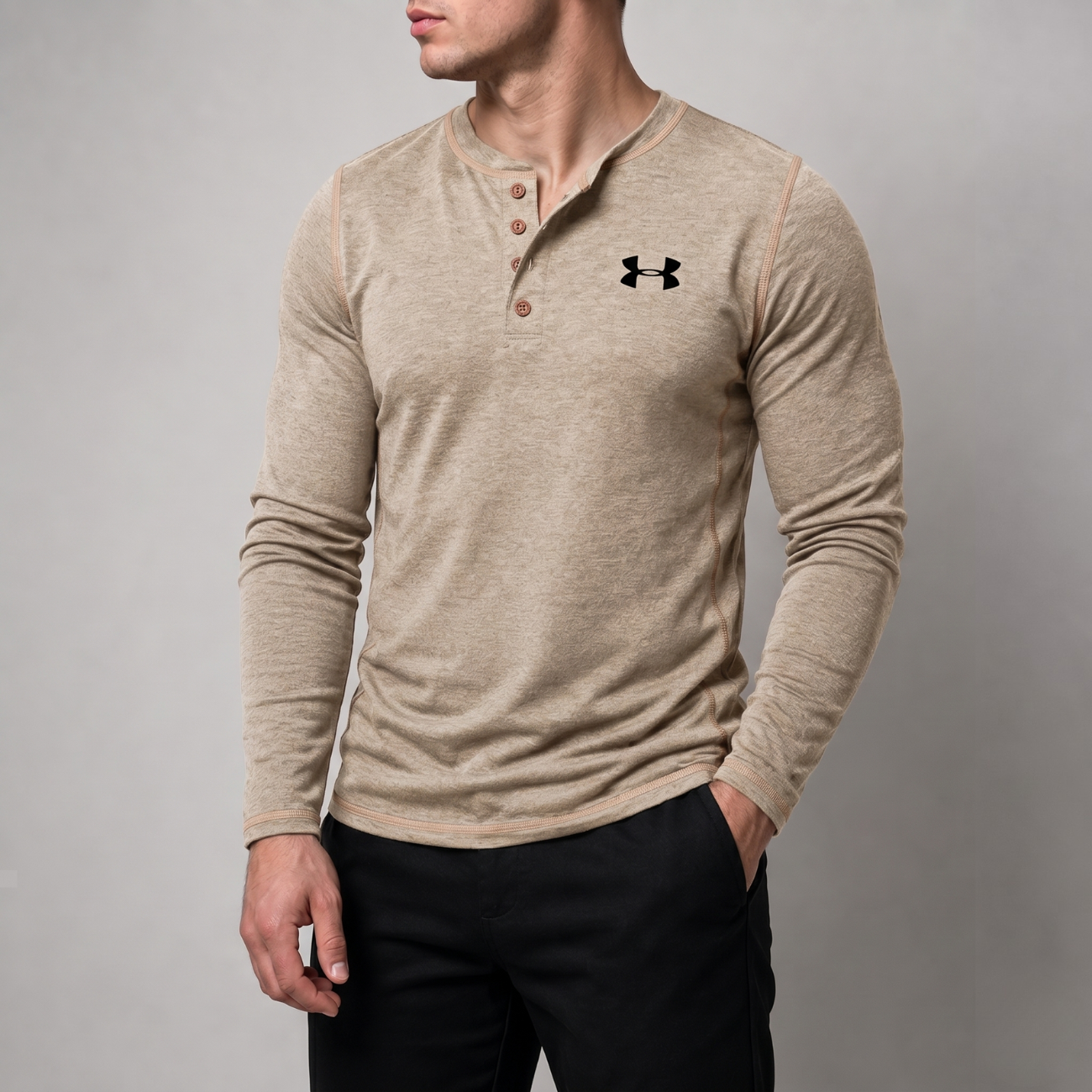 Långärmad Henley - Utförsäljning