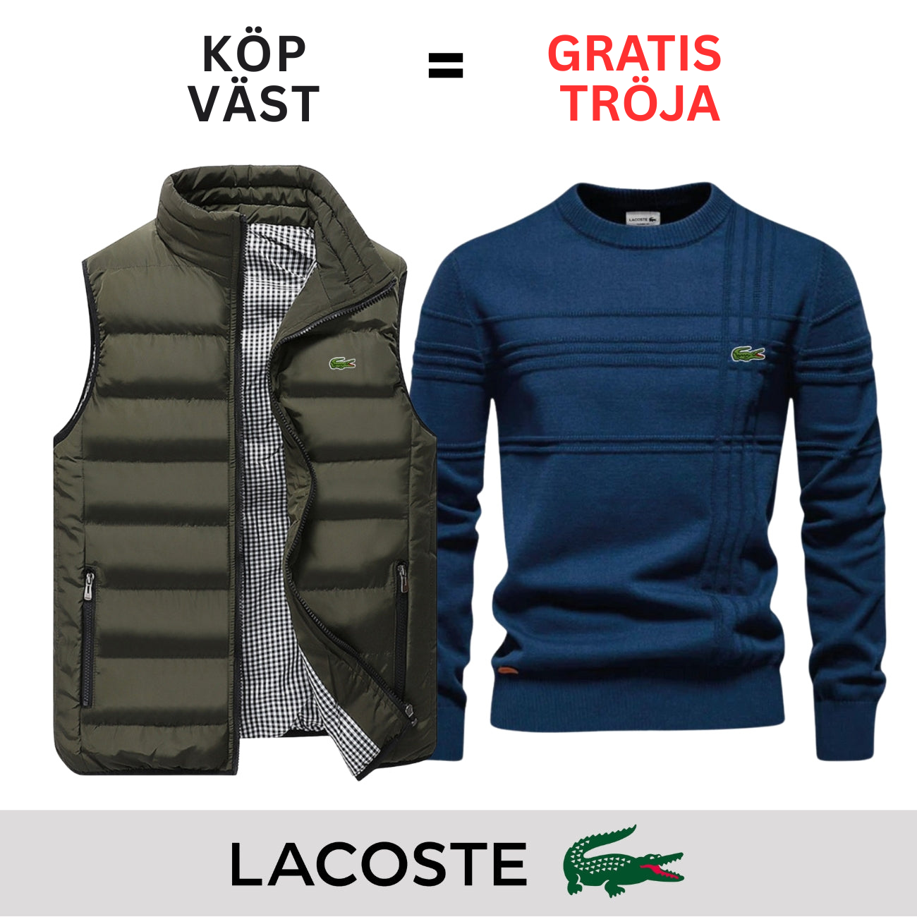 CASUAL VÄST + GRATIS TRÖJA || BEGRÄNSAT ERBJUDANDE