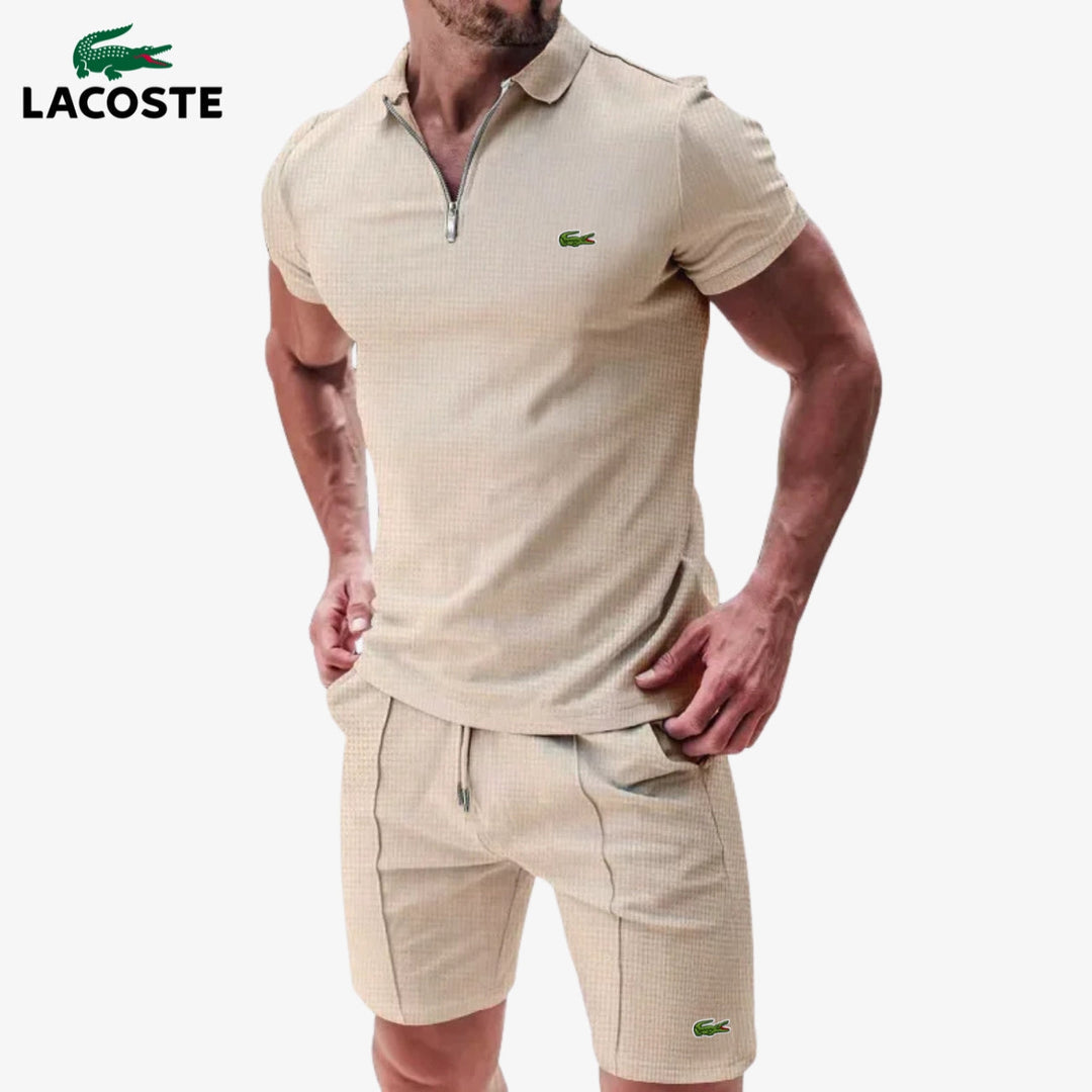 Zip-Polo & Shorts Set || Utförsäljning