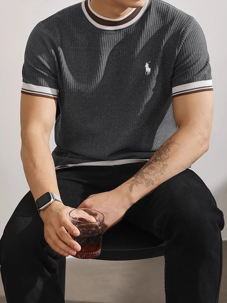 Casual T-shirt för män - med ren passform