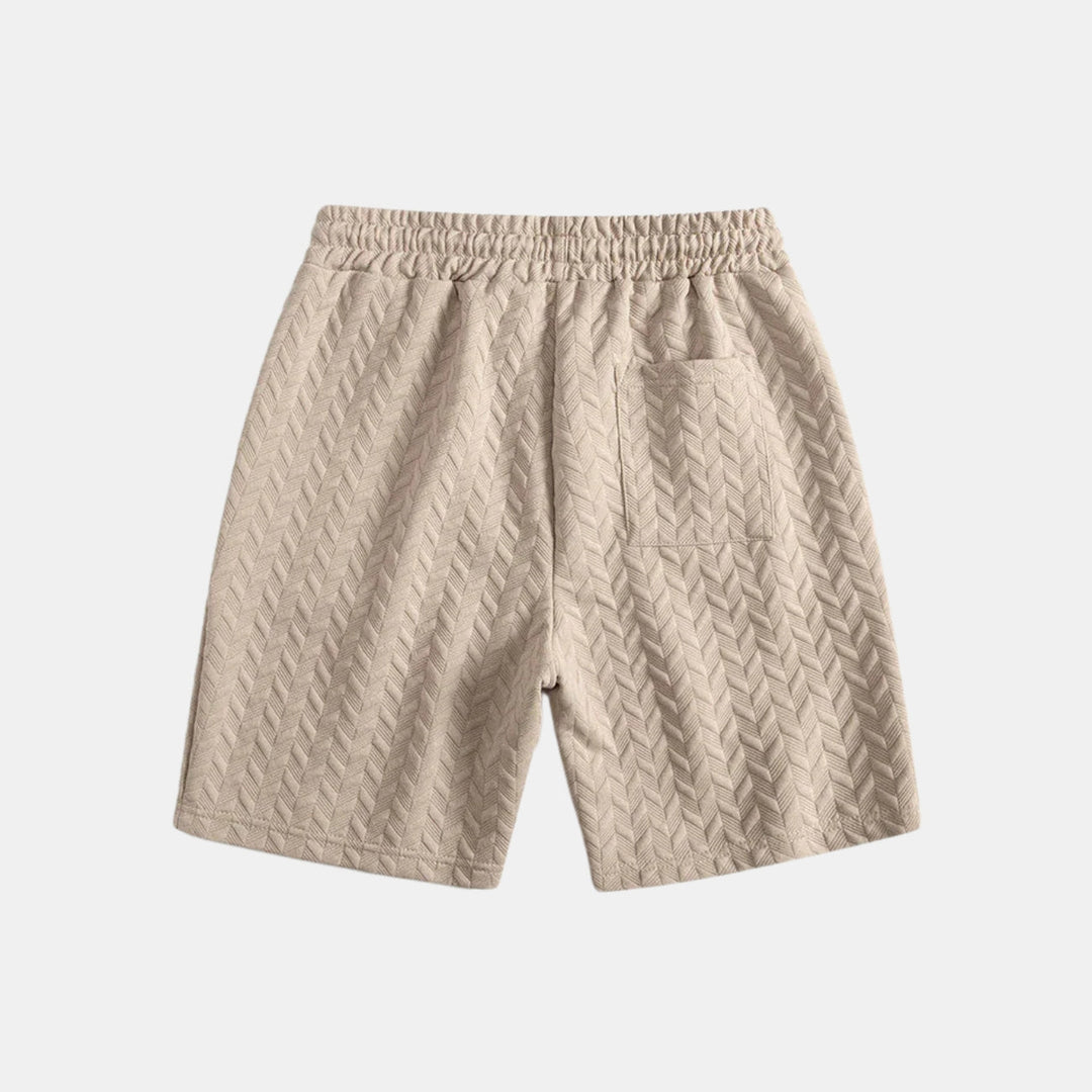 Strukturerad Pikétröja och Shorts Set - UTFÖRSÄLJNING