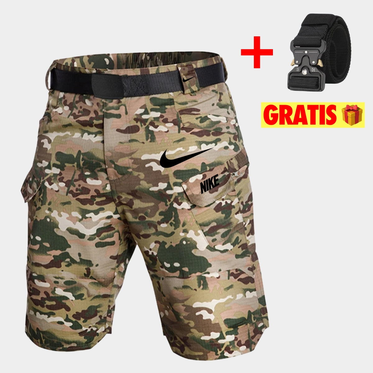 Taktiska Cargo-shorts + Gratis Bälte — UTFÖRSÄLJNING