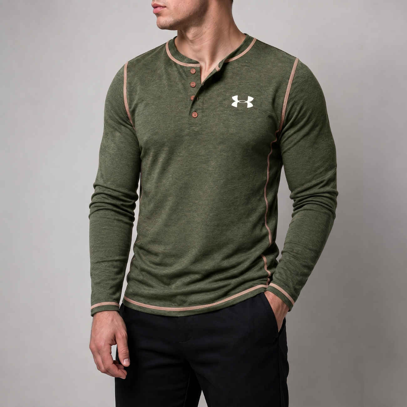 Långärmad Henley - Utförsäljning
