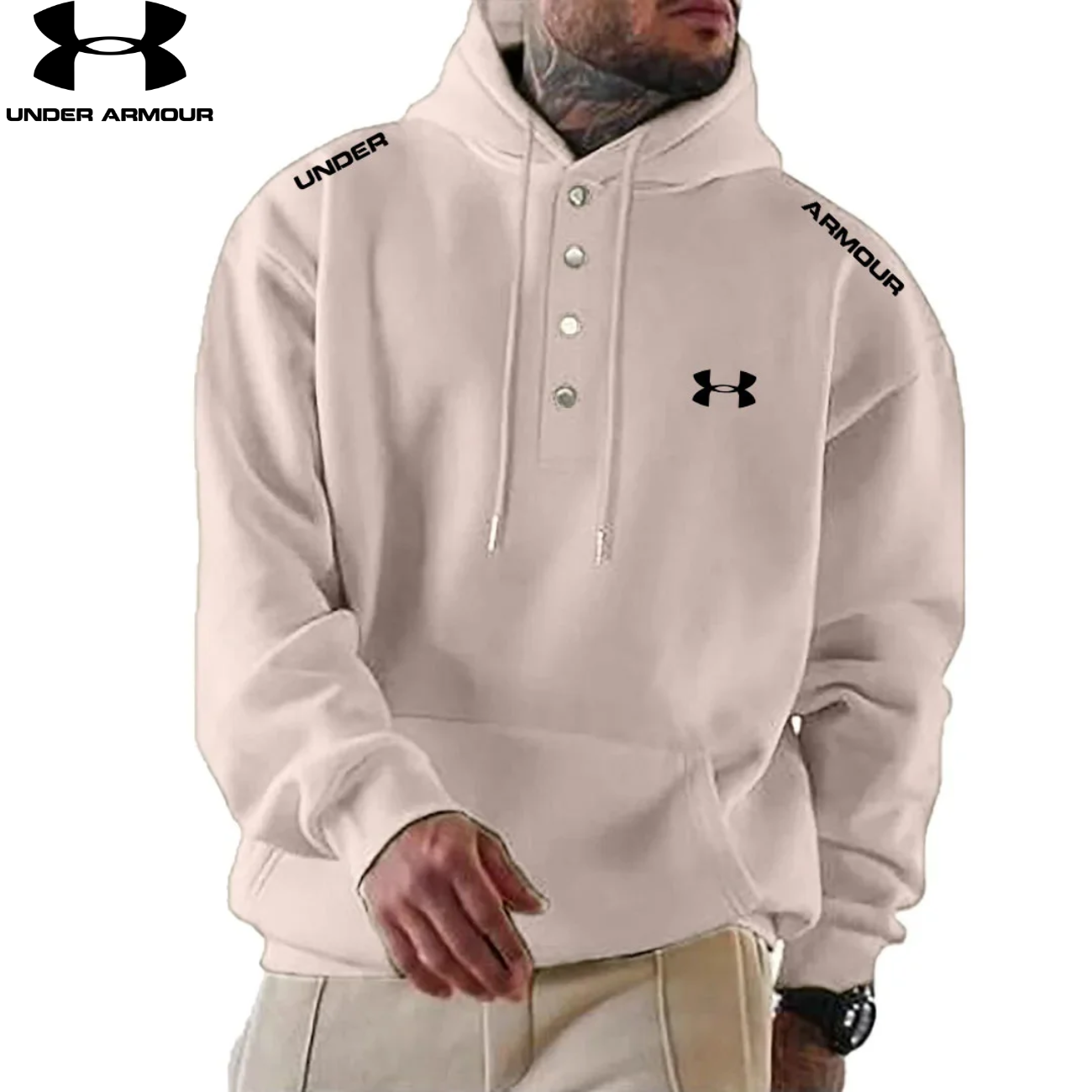 2026 Modern knapp-hoodie || Utförsäljning