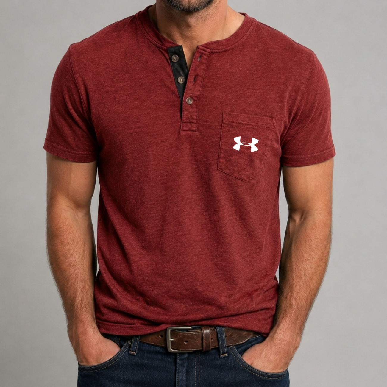 Premium Slub Knit Henley - Utförsäljning