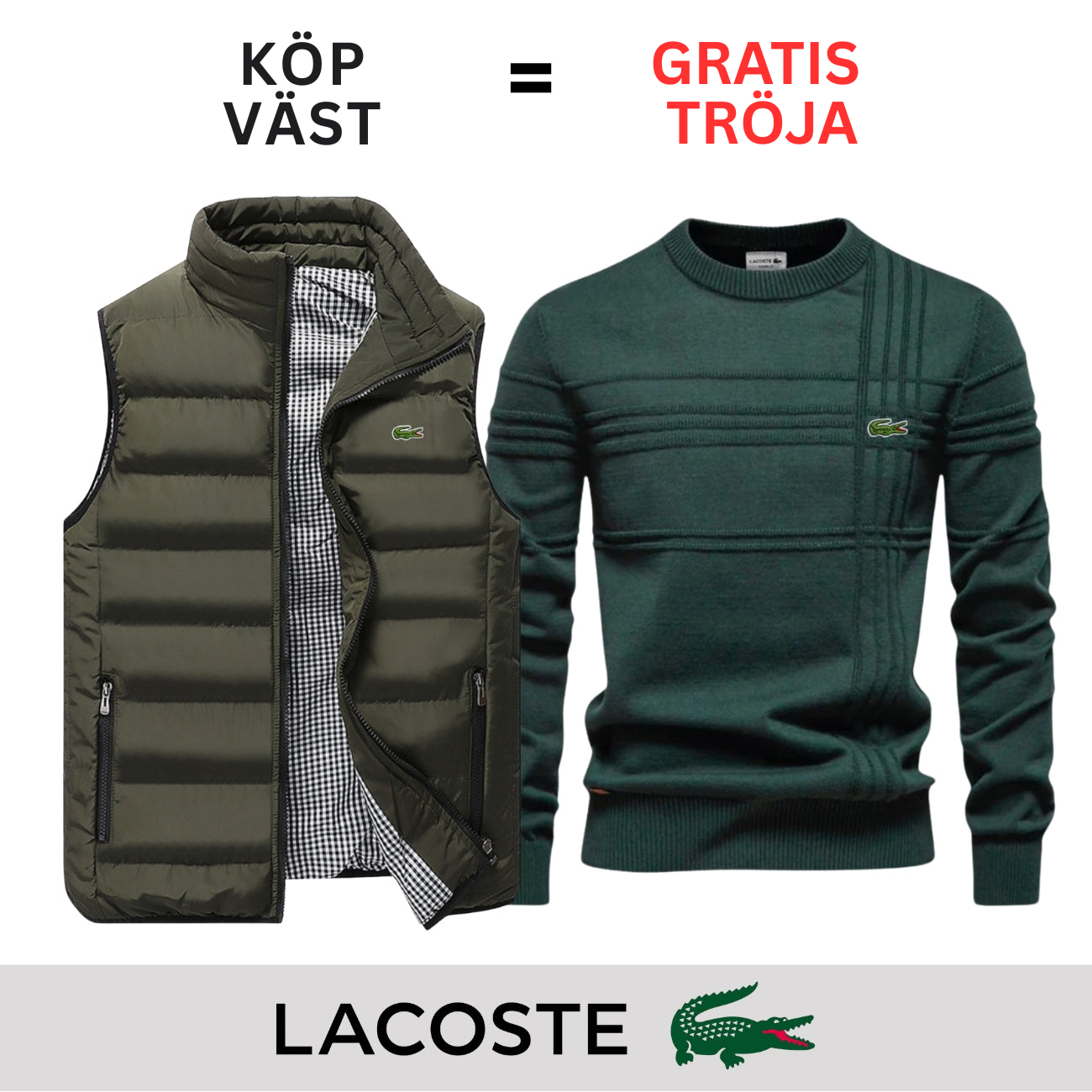 CASUAL VÄST + GRATIS TRÖJA || BEGRÄNSAT ERBJUDANDE
