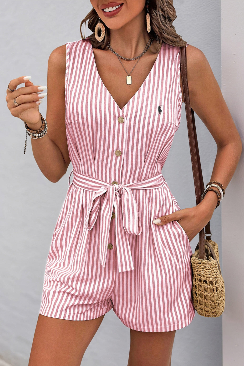 Randig Chic Jumpsuit - Utförsäljning