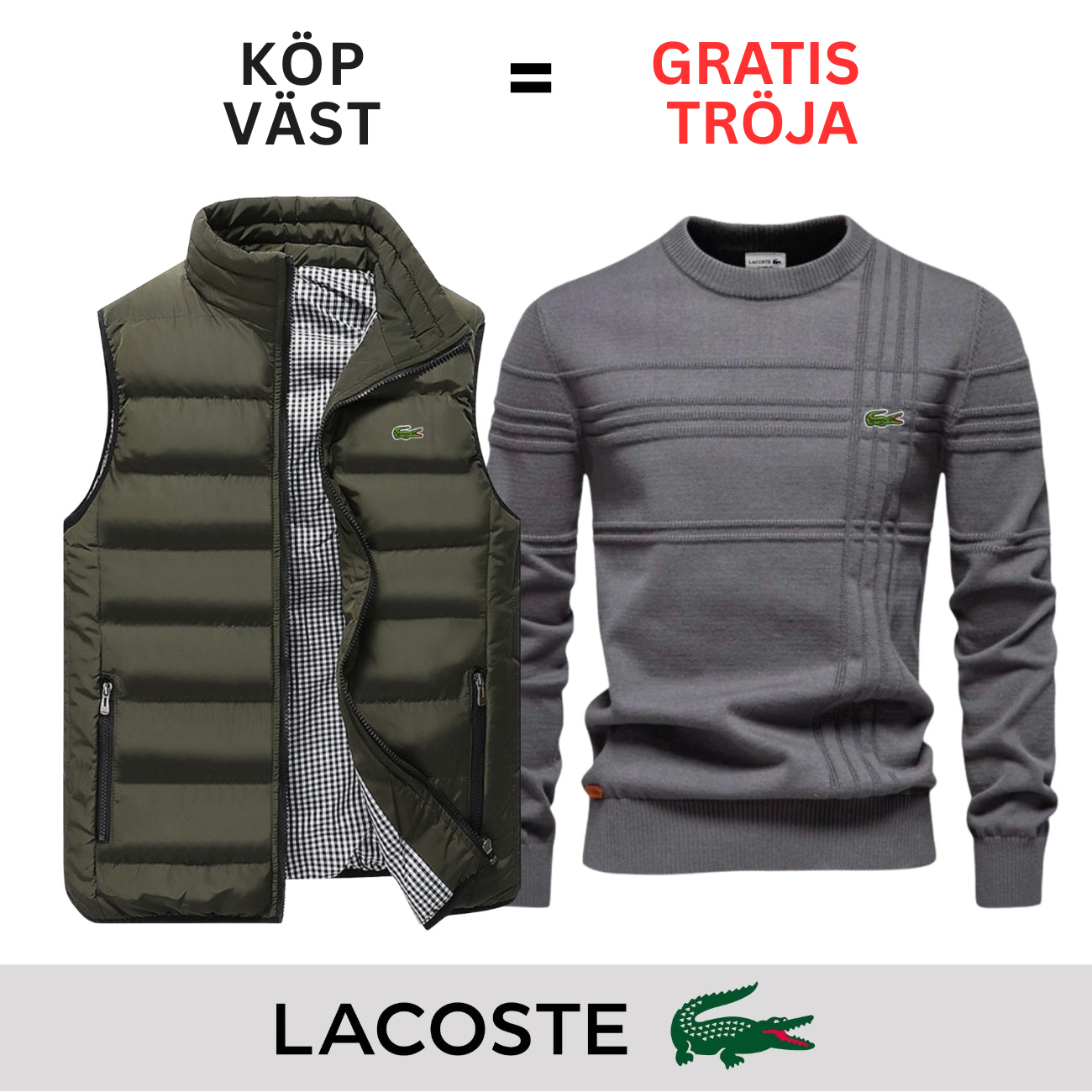 CASUAL VÄST + GRATIS TRÖJA || BEGRÄNSAT ERBJUDANDE