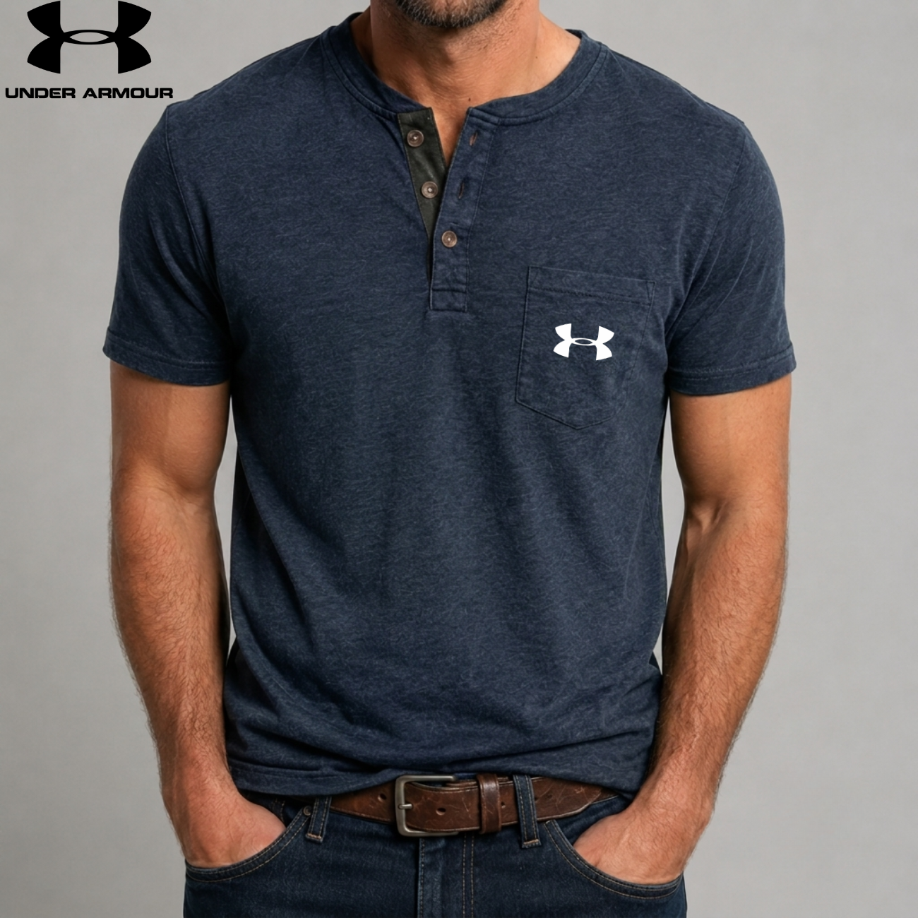 Premium Slub Knit Henley || Utförsäljning