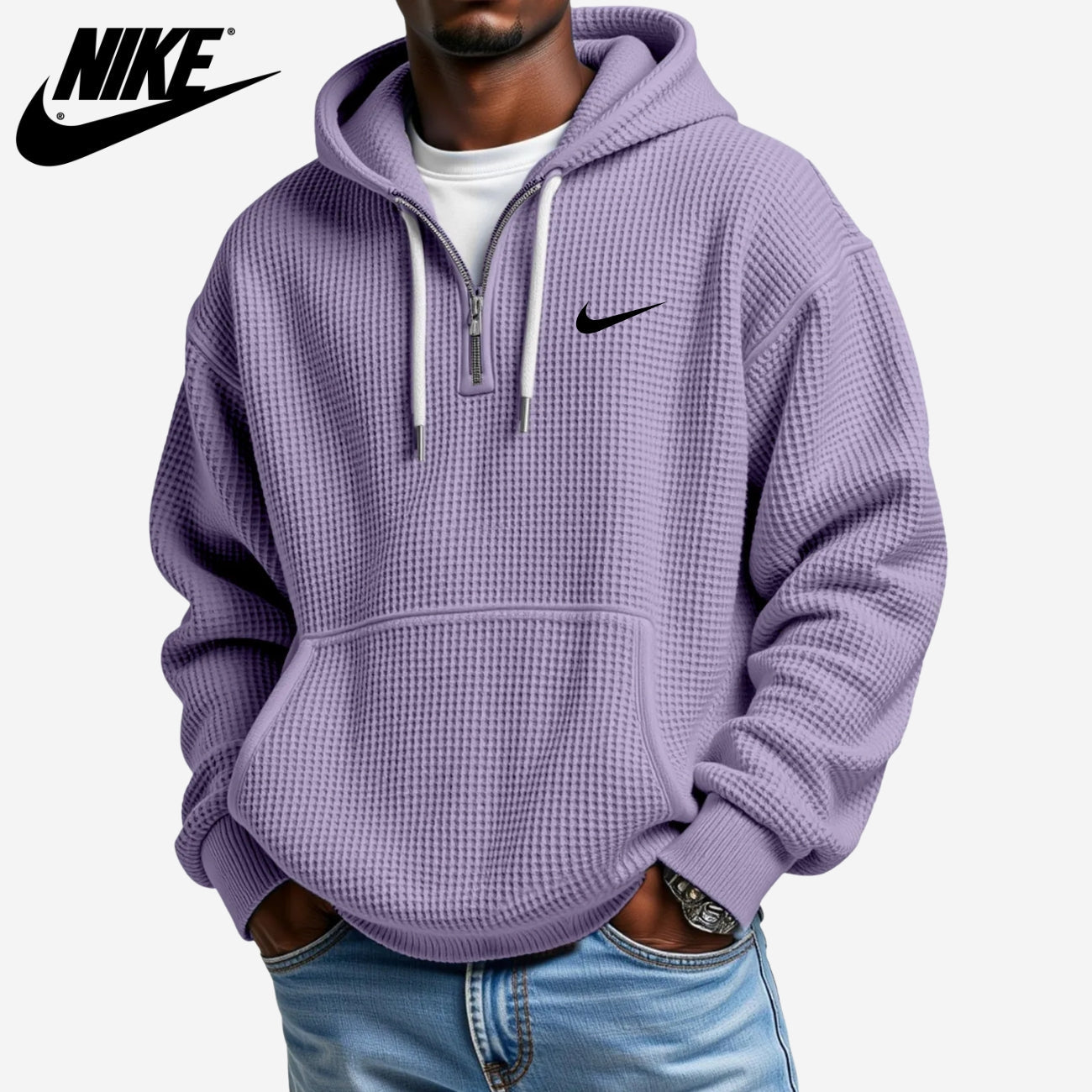 Texturerad Hoodie || UTFÖRSÄLJNINGSPRIS