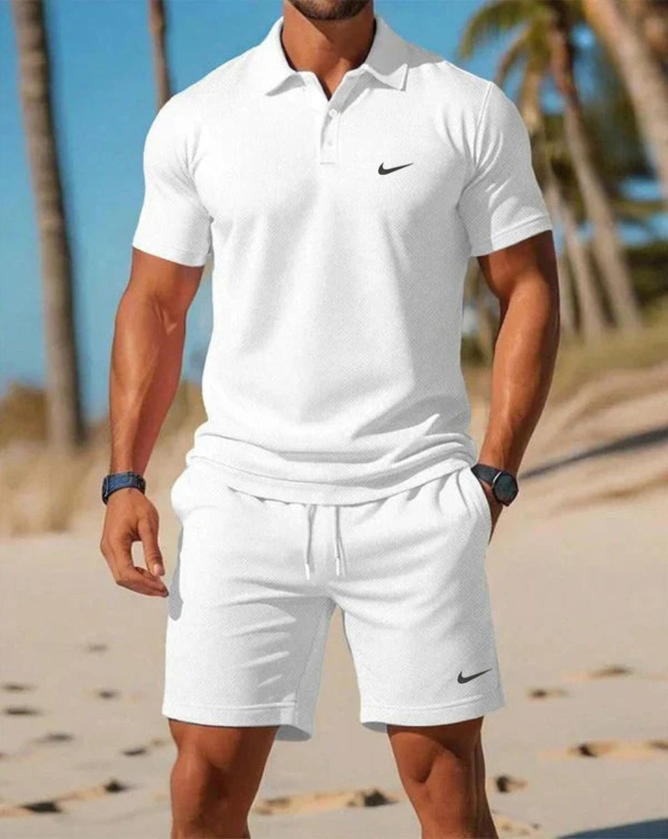 Avslappnat Sommarset - Piké & Shorts
