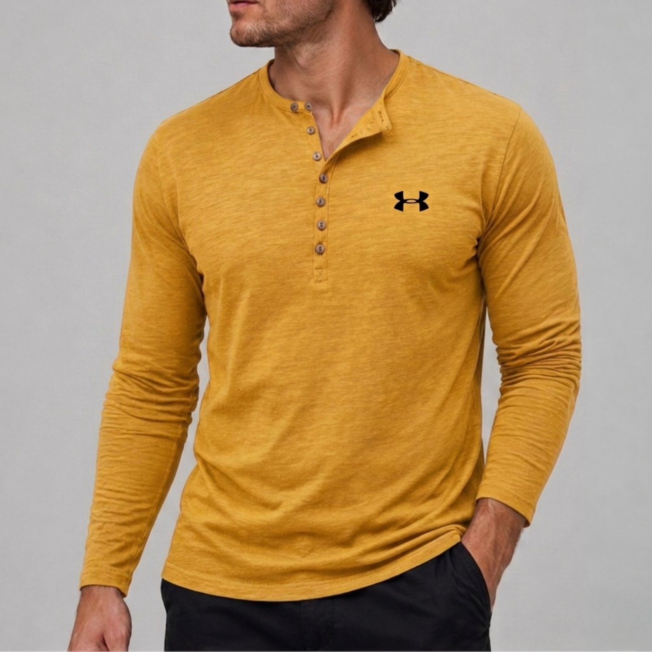 Långärmad Henley - Utförsäljning