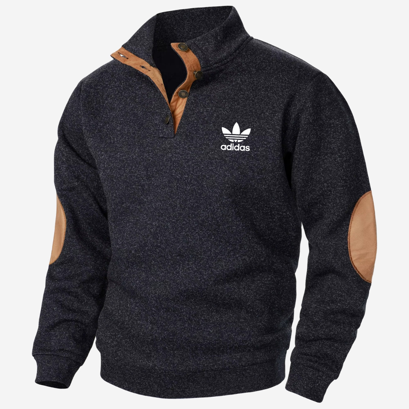 Halvknäppt sweatshirt - UTFÖRSÄLJNING