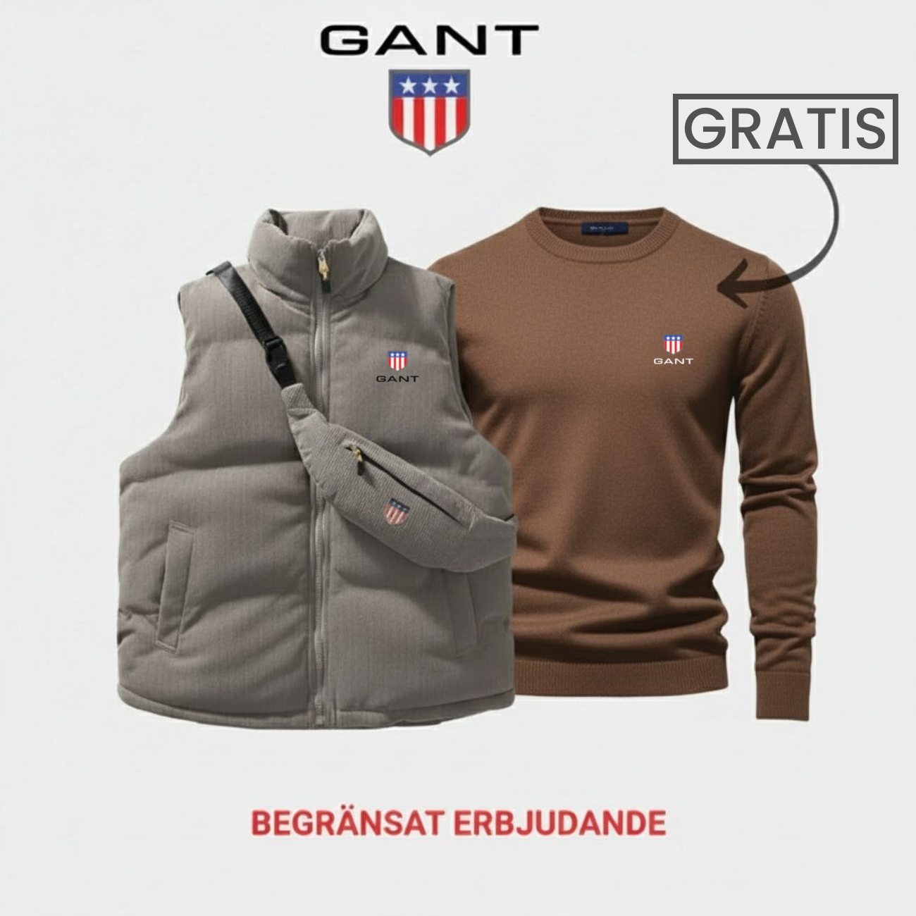Komfort & Stil: Väst + Tröja 1+1 Gratis Erbjudande || Utförsäljning